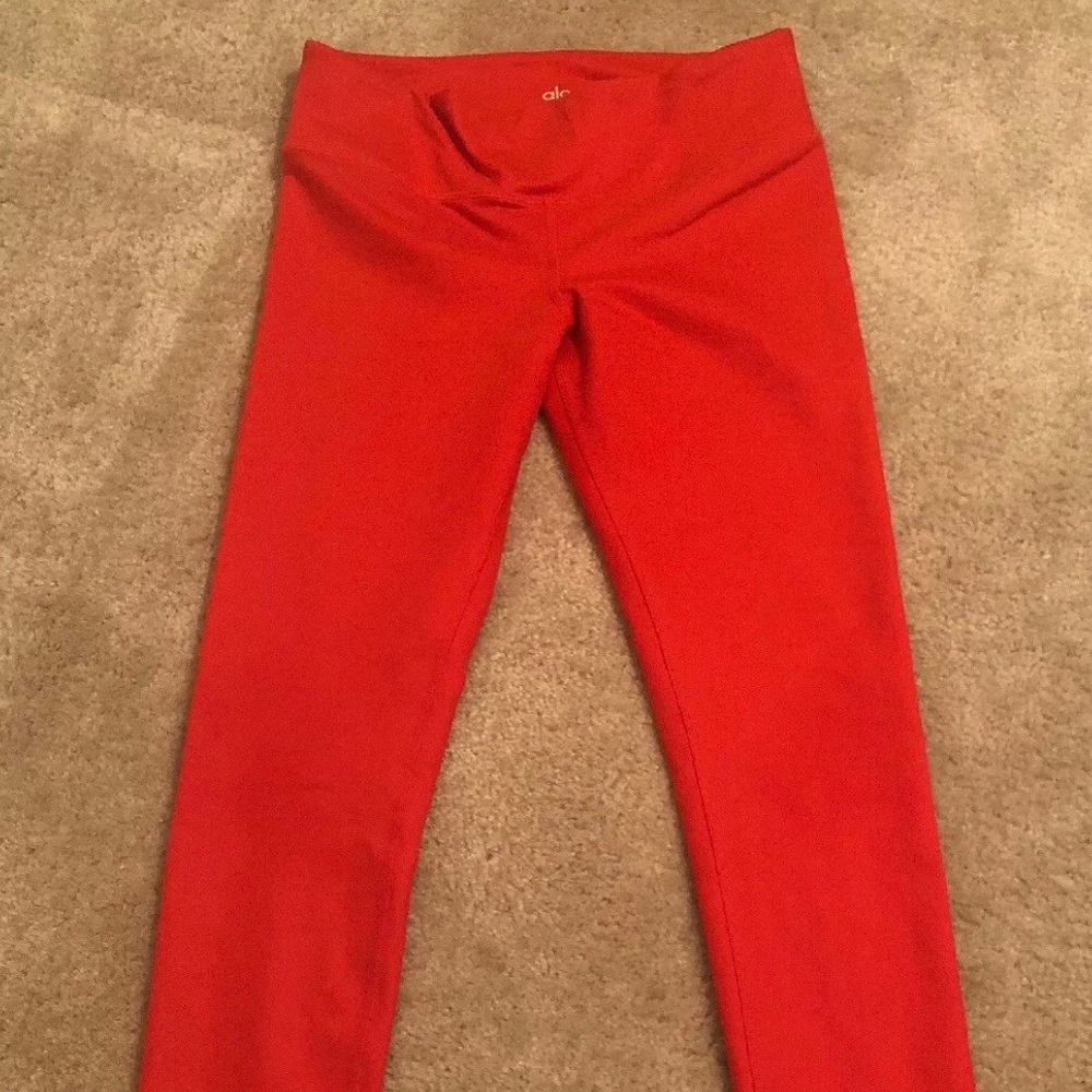 ALO Yoga Red High-Rise Leggings